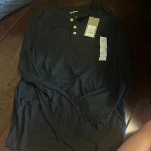 super cute woven button cool long sleeve